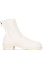 Guidi bottines zippées - Blanc