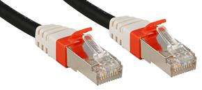 LINDY 45361 RJ45 Netwerkkabel, patchkabel CAT 6A S/STP 0.30 m Zwart 1 stuk(s)