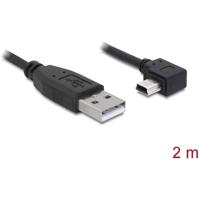 Delock USB-kabel USB 2.0 USB-A stekker, USB-mini-B stekker 2.00 m Zwart 82682 - thumbnail