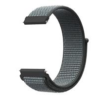 By Qubix - Sport Loop nylon bandje - Donkergrijs/blauw gemêleerd - Compatible met Garmin Vivoactive 6 / Vivoactive 5 / Vivoactive 3 - Compatible Garmin bandje - Bandbreedte: 20mm