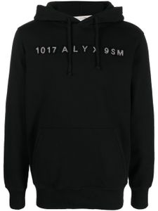 1017 ALYX 9SM hoodie à logo clouté - Noir