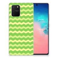 Samsung Galaxy S10 Lite TPU bumper Waves Green - thumbnail