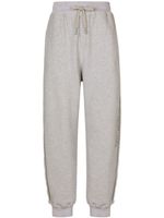 Dolce & Gabbana pantalon de jogging en coton à logo imprimé - Gris - thumbnail