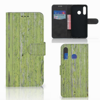 Huawei P30 Lite (2020) Book Style Case Green Wood - thumbnail