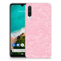 Xiaomi Mi A3 TPU Case White Flowers