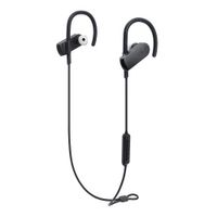 Audio-Technica ATH-SPORT70BT Headset oorhaak, In-ear, Neckband Bluetooth Zwart