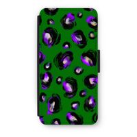 Green Cheetah: iPhone 8 Flip Hoesje - thumbnail