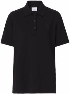 Burberry polo à motif TB monogrammé - Noir