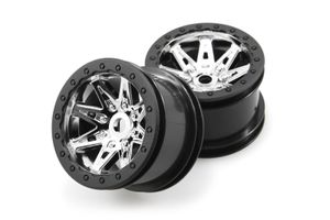 2.2 Raceline Renegade Wheels - 41mm Wide (Chrome/Black) (2pcs) (AX08137)