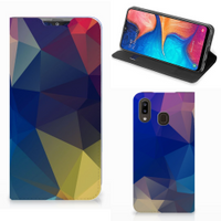 Samsung Galaxy A30 Stand Case Polygon Dark