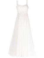 Jenny Packham robe longue Astrid à sequins brodés - Blanc