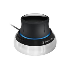 3Dconnexion SpaceMouse Compact 3D-muis USB Optisch Zwart, Zilver 2 Toetsen