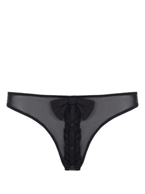 Kiki de Montparnasse culotte à effet de transparence - Noir Kiki de Montparnasse culotte à effet de transparence - Noir