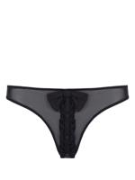 Kiki de Montparnasse culotte à effet de transparence - Noir