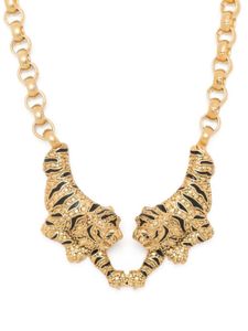 Roberto Cavalli collier Roar à pendentif tigre - Or