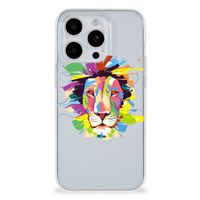 iPhone 15 Pro Telefoonhoesje met Naam Lion Color - thumbnail