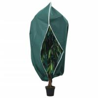 vidaXL Plantenhoezen met ritssluiting 2 st 70 g/m² 1x1,55 m, plantafdekking, vorstbescherming, plantenhoes voor de winter
