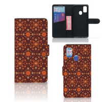 Samsung Galaxy M21 | M30s Telefoon Hoesje Batik Brown - thumbnail