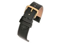 Horlogeband Universeel 95ZW-12MM Leder Zwart 12mm - thumbnail