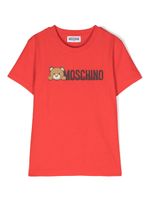 Moschino Kids t-shirt en coton à logo imprimé - Rouge - thumbnail