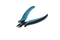 GEDORE Miniatuur elektronische zijsnijtang voor 1,3 mm koperdraad of 1,0 mm middelharde draad, staal, zwart/blauw