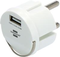 Brennenstuhl USB-oplader 12 W Binnen, Thuis Uitgangsstroom (max.) 2400 mA Aantal uitgangen: 1 x USB-A