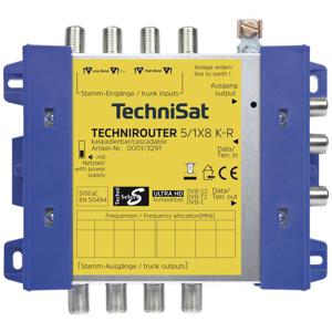 TechniSat Technirouter 5/1x8 K-R Satelliet multiswitch Ingangen (satelliet): 5 (4 satelliet / 1 terrestrisch) Aantal gebruikers: 8