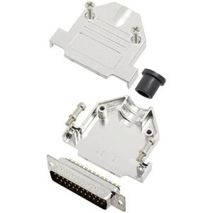 TRU COMPONENTS TCDTNT25MDMPK 7709420 D-sub male connectorset 180 ° Aantal polen: 25 Soldeerkelk 1 stuk(s)