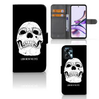 Telefoonhoesje met Naam Motorola Moto G13 | G23 Skull Eyes - thumbnail