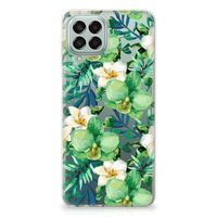 Samsung Galaxy M33 TPU Case Orchidee Groen - thumbnail