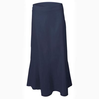 Rok op kuitlengte uit zuiver linnen, zilvergrijs 36