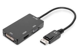 Digitus AV Converter AK-340418-002-S [DisplayPort - HDMI, DVI, VGA] 3840 x 2160 Pixel