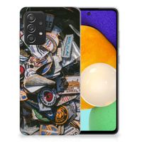 Samsung Galaxy A52 (5G/4G) Siliconen Hoesje met foto Badges