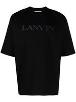 Lanvin t-shirt en coton à logo appliqué - Noir