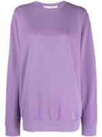 JW Anderson sweat en coton à logo brodé - Violet - thumbnail