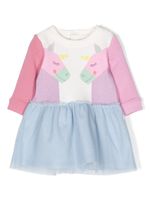 Stella McCartney Kids robe en tulle à imprimé graphique - Blanc - thumbnail