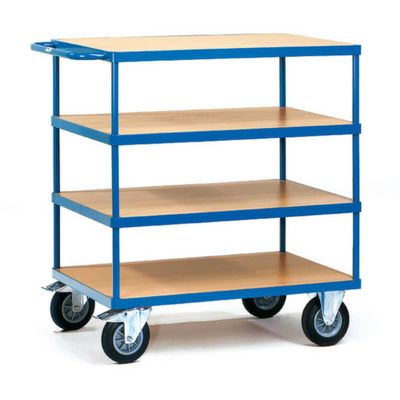 Fetra Hauptartikel 2442 Tafelwagen Staal Poedercoating Laadvermogen (max.): 500 kg Stralend blauw (RAL 5007)