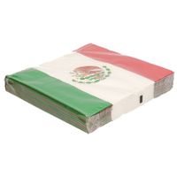 Mexicaanse vlag thema servetten 40 stuks   - - thumbnail