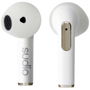 Sudio N2 White Headset True Wireless Stereo (TWS) In-ear Oproepen/muziek USB Type-C Bluetooth Wit