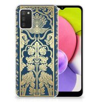 Samsung Galaxy A03S TPU Case Beige Flowers