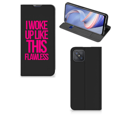 OPPO Reno4 Z 5G Hoesje met tekst Woke Up - Origineel Cadeau Zelf Maken OPPO Reno4 Z 5G Hoesje met tekst Woke Up - Origineel Cadeau Zelf Maken