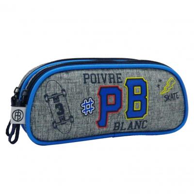 Poivre Blanc etui Poivre Blanc jongens 23 cm polyester grijs Poivre Blanc etui Poivre Blanc jongens 23 cm polyester grijs