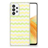 Samsung Galaxy A33 5G TPU bumper Waves Yellow - thumbnail