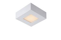 Lucide Brice vierkante plafondlamp 10.8cm 8W wit