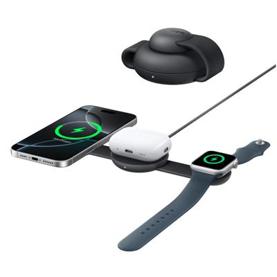 Anker MagGo Wireless Charging Station (3-in-1, Foldable Pad) Oplader Zwart Anker MagGo Wireless Charging Station (3-in-1, Foldable Pad) Oplader Zwart