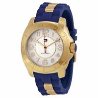 Tommy Hilfiger horlogeband 1781307 / TH-204-3-34-1383 / TH679301540 Rubber Blauw 18mm - thumbnail