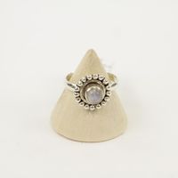 Zilveren Ring met Maansteen Maat 16,5 (Sterling Zilver 925)