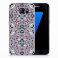 Samsung Galaxy S7 Edge TPU Siliconen Hoesje Flower Tiles