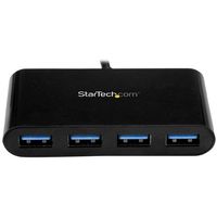 StarTech.com HB30C4AB USB 3.0 (3.1 Gen 1) Type-C 5000Mbit/s Zwart hub & concentrator - thumbnail