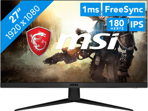 MSI G2712F computer monitor 68,6 cm (27") 1920 x 1080 Pixels Full HD Zwart